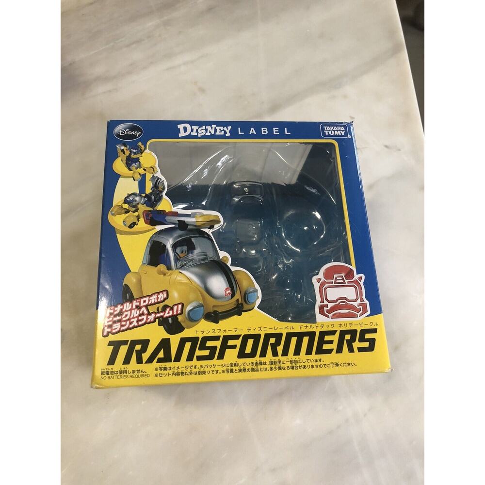 Transformers Disney Label Donald Duck Empty Box Takara Tomy